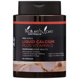 Nature's Care Pro Series Liquid Calcium Plus Vitamin D Cap X 60