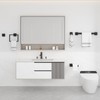 10-Piece Black Bathroom Accessories Set - 304 Stainless Steel Towel