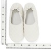 Francfranc Quilted Pocket Room Shoes, white