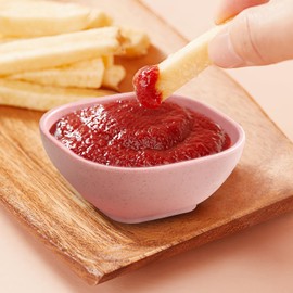 Ronanemon 4.8OZ Unbreakable Wheat Straw Dipping Bowls,Small Prep Bowls, Dip Bowls for Side Dish,Ketchup,Candy, Dessert, Nuts, Party, Dips,Condiments,Sauces, Ingredients,BBQ,Set of 10 (Pink)