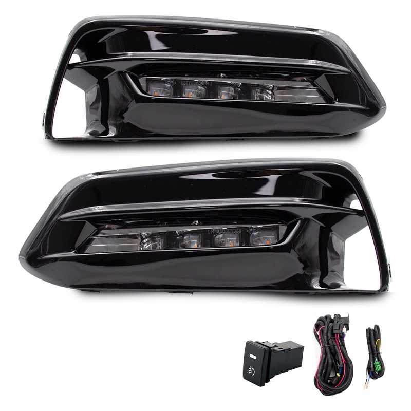 WEZEMLIGHT LED DRL Turn Signal Fog Lights Lamps Assembly Replacement