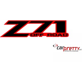 Z71 Off Road Truck Decal 2 Color (4 Inch, Red and Black)