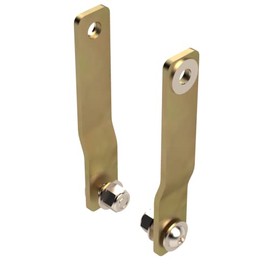 Rear Stock Brake Line Relocation Kit, JK, Easy Relocation, Provides Needed Distance, Gold Zinc Finish, Made in USA