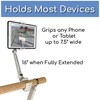 Booty Kicker Tablet Holder with Round Clamp Clamps to 1.25"
