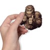 Bigfoot Sticker Thumbs Up Sticker 2 Pack – 4"x4" Outdoor