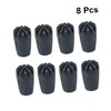 Totority 8pcs Rubber Tips for Trekking Cane Durable Hiking Pole