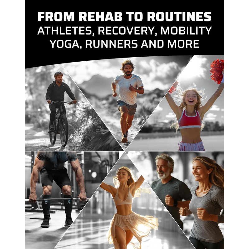 THEFITGUY Quads Stretch Strap with Ankle Support – Deep Quadriceps