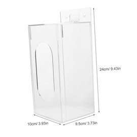 Alipis Box Glove Storage Box Organizer and Bathroom Organiser Container Case Holder Modern Gloves Clear Tissue Dispenser Glove Dispenser Glove Mount Mask Dispenser Transparent Acrylic