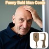 2pcs Bald Man’s Comb, Funny Bald Man’s Comb and Brush