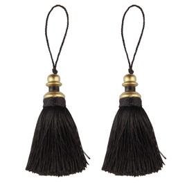 HedongHexi 2 Pack Tassel Key Tassel with Loops, Handmade Tassel Craft, DIY Accessories for Home Decoration