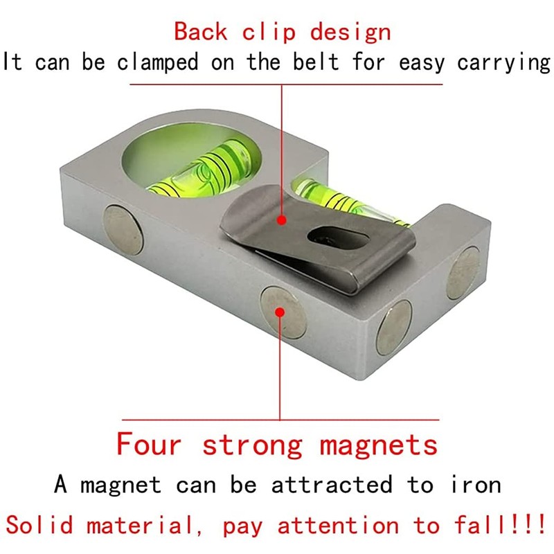 with magnetic Solid aluminum alloy Mini level ruler portable mini