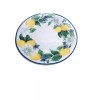 Royal Norfolk Lemon Floral Dinner Plate W/ Blue Rims, 10.5-in.