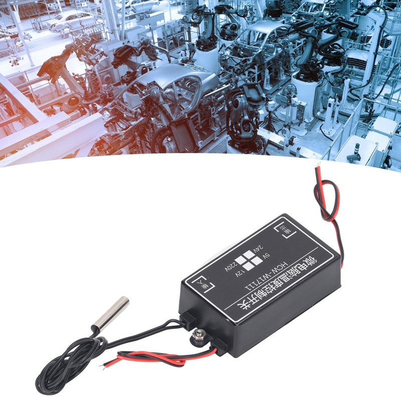 Temperature Controller 12V Microcomputer Digital Thermostat Adjustable Command Type High