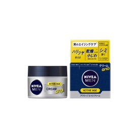 Nivea Men Active Age Cream, Men's Cream, Aging Care, Gives Firmness and Glossy, Wrinkle Prevention, Whitening, Prevents Stains, Freckles, Non-Alcohol Type, Unscented