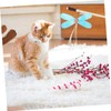 BUGUUYO 4pcs Interactive Cat Teaser Refills Swaying Plume Heads for