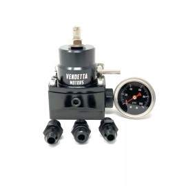 Vendetta Motors 6AN Fuel Pressure Regulator Kit with Return Universal and Adjustable 13109 Style