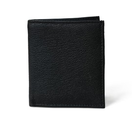 Merbaa Men's Wild West Windfall Fulll Grain Leather Bifold Stylish RFID Blocking Long Wallet with Multiple Card slots, ID holder and Cash Compartment, Black, 8.7x1x5, Merbaa Cowhide Full Grain Leather