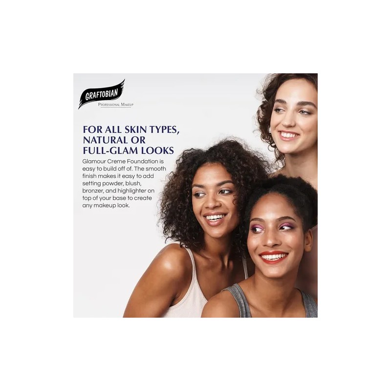 Graftobian Base De Maquillaje Hd Glamour Crème De 1/2 Oz,