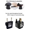 Koumeican Flat Code the thinnest power cord in the world-thickness