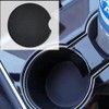 Diatomaceous Earth Coaster for Car, Φ2.7 inches (6.8 cm), Black