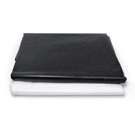 Extra Large 100 Liter Thick Plastic Bags 50 Count Black