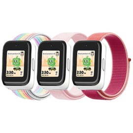 NewJourney Nylon Bands Compatible with SyncUP Kids Watch 2/1 Band, Breathable Hook&Loop Replacement Band for Boys Girls