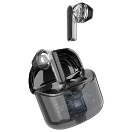 Hawki Skeleton Earbuds True Bass Fully Adaptive Noise Reduction, Black