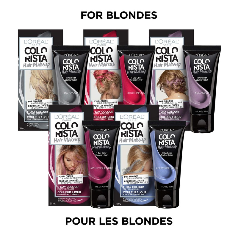 L'oreal Paris Hair Color Colorista Makeup 1-day for Blondes, Silverblue600,