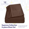 Full Size Bed Sheets - 6 Piece 1500 Supreme Collection