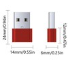 Betron USB to USB C Adapter, Compact Design, 3 Pack