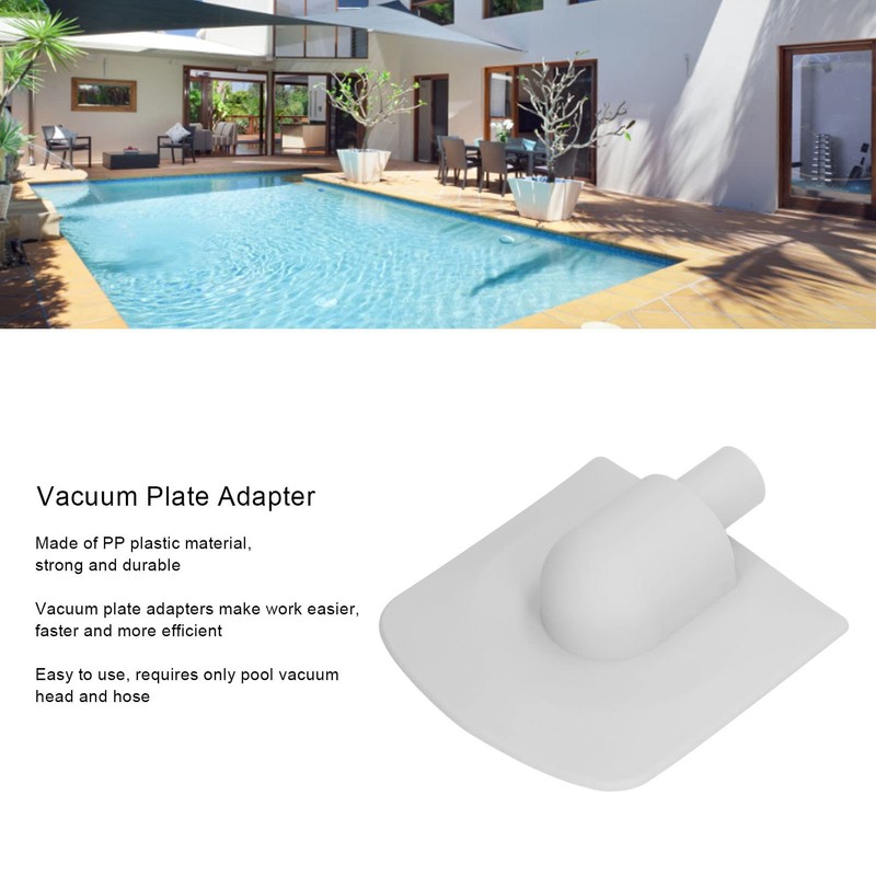 Vacuum Plate Adapter PP Efficient Compact Swimming Pool Cleaning Fittings
