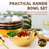 Meiishaaa Ramen Noodle Bowl, 2 Set (8PCS) Stainless Steel Japanese