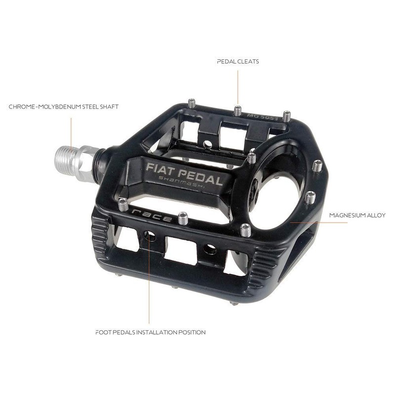 UPANBIKE Bicycle Pedals 9/16'' Spindle Bearings High Strength Non-Slip Large