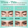 Fox-Eye Magnetic Eyelashes with Applicator - Reusable Natural Lashes, No