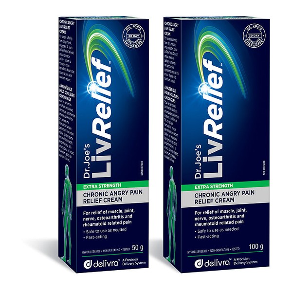 LivRelief Extra Strength Chronic Angry Pain Relief Cream, 100g