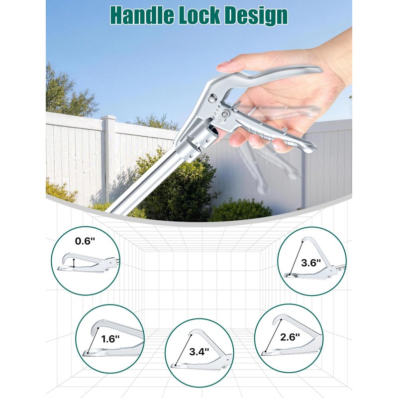FixHaven 69" Snake Grabber,Heavy Duty Professional Snake Tongs