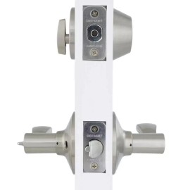 Defiant NEW Defiant Naples Satin Nickel Combo Pack with Single Cylinder Deadbolt