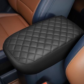 JOYTUTUS Center Console Cover Compatible with Ford Maverick 2025 2024 2023 2022 Leather Armrest Cover Center Console Cushion Ford Maverick Accessories