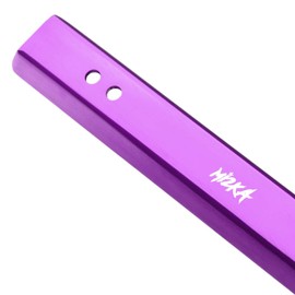 Purple Universal Aluminum Front Bumper License Plate Bracket Relocator Mount Holder Bar