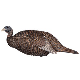 Flextone Hunting Lightweight Ultra Realistic Lifelike One Piece Outdoor Thunder Chicken Breeder Hen Turkey Decoy