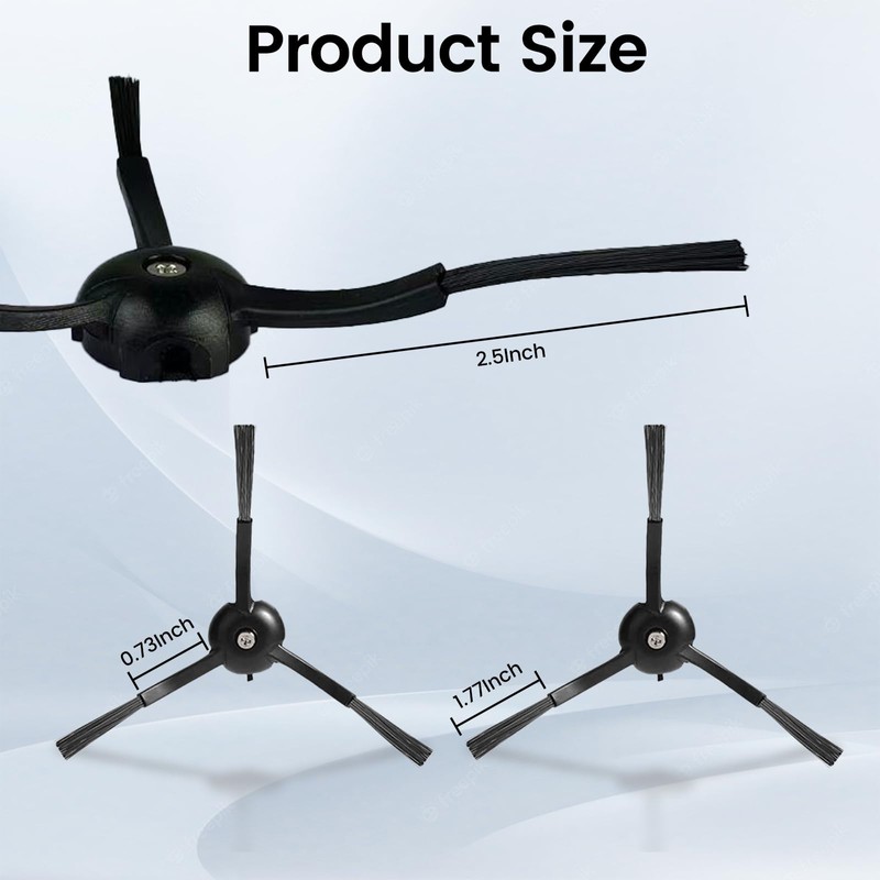 12 Pieces Side Brush Accessories for Roborock Qrevo Series,S8 Pro