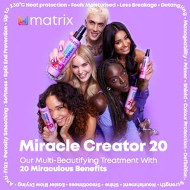 Matrix Multi-Tasking Hair Treatment, Leave-In Conditioner and Heat Protector with 20 Benefits, Total Results, Miracle Creator, 100ml