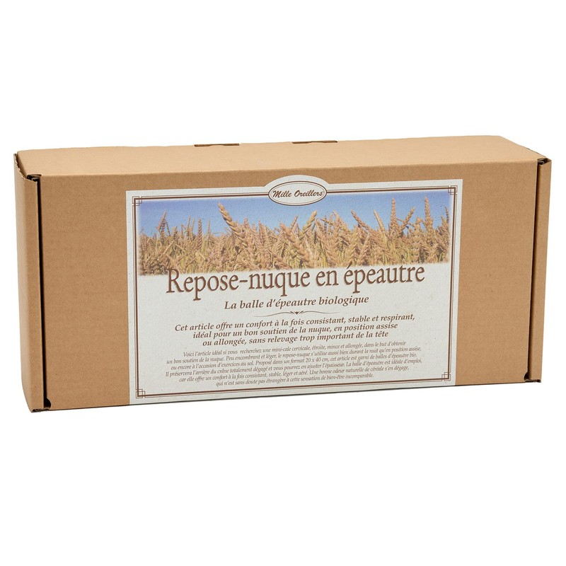 Tausend Pillow Neck Support Organic Spelt 20 x 40 cm