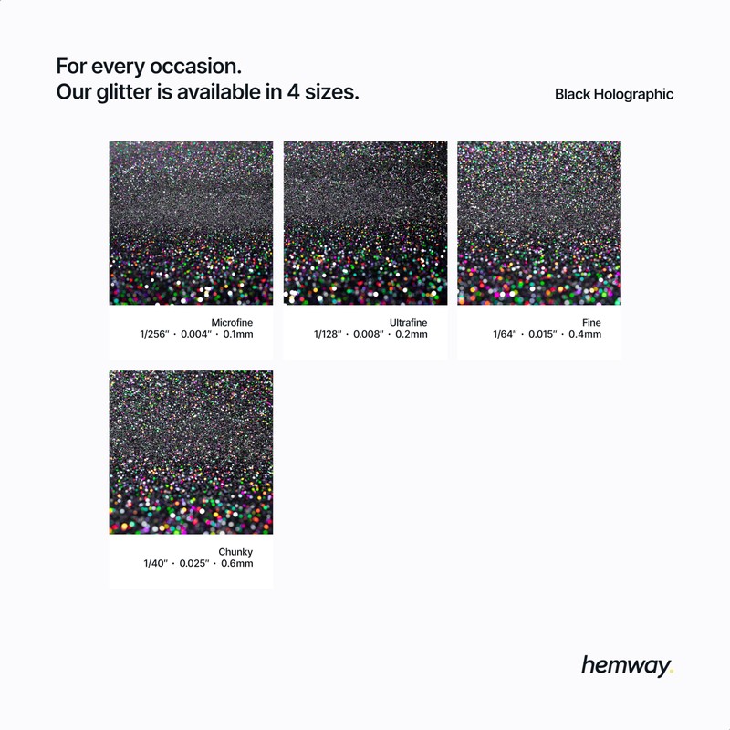Hemway Glitter Grout Additive add Sparkle to Mosaic Tiles, Bathrooms,