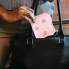 2 Piezas Bolsa de Almacenamiento de Toallas Sanitarias Poliéster Cierre