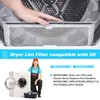 4 Pcs Dryer Lint Filter Replacement Kit for GE WE03X23881