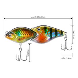 BASSROCK Fish Group Single Jointed Swimbait Bass Fishing Lure Hard Bait 3.5” 11/16oz