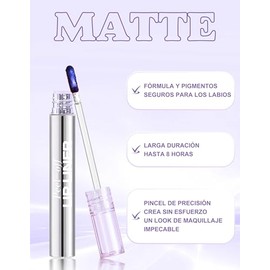 Erinde Tinte labial peel-off, brillo Labial Líquido Mate Nude, #4