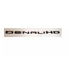 GMC 2PCS SET Gloss Black Door DENALI HD Emblems Letters GMC Sierra 2500hd 3500hd