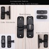 Sliding Bolt Locks,（Black） 90 Degree Heavy Duty Carbon Steel Bar
